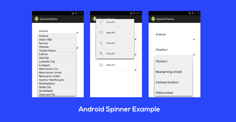 สอนวิธีใช้งาน Spinner บน Android