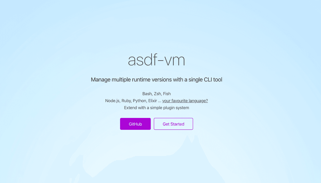 asdf เครื่องมือที่จัดการ Version ต่างๆครอบจักรวาล