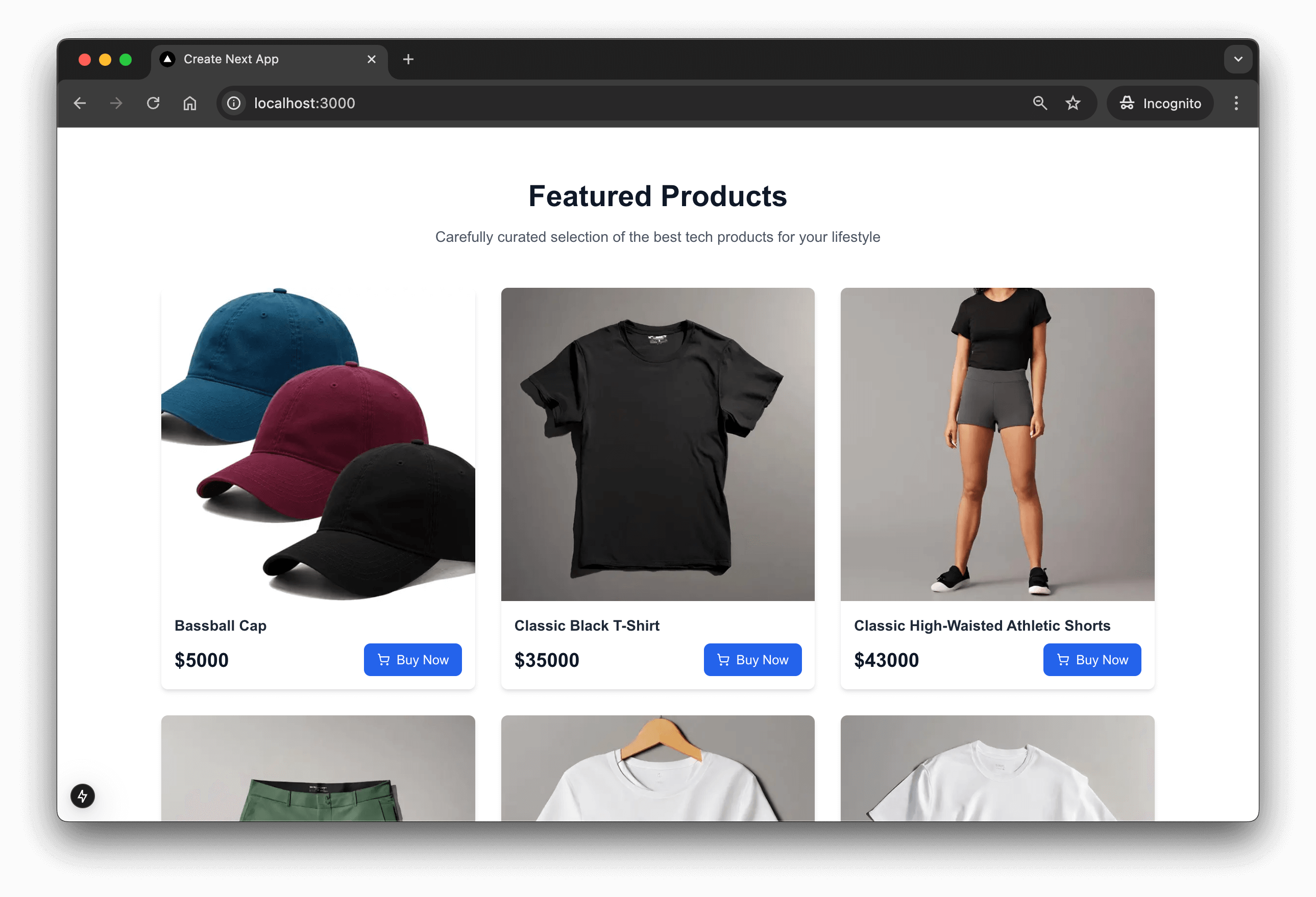 Product list