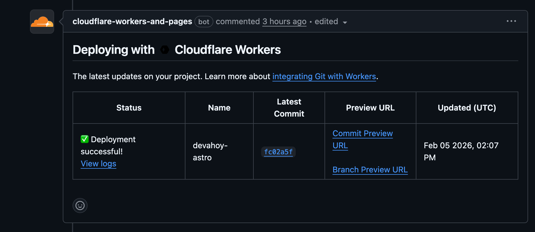 Cloudflare Deploy Preview