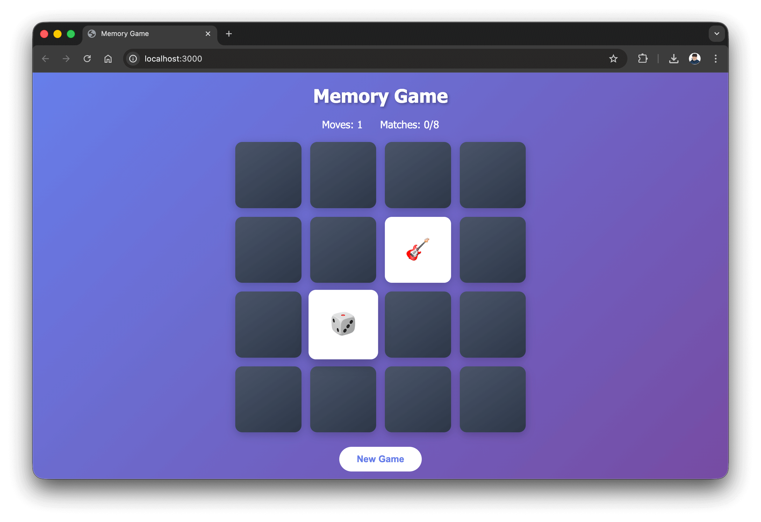 OpenCode build memory game